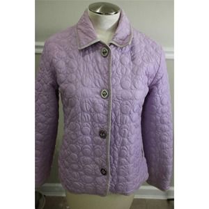 STUNNING COACH QUILTED CC TURNLOCK OUTERWEAR JACKET SIZE XS (co500